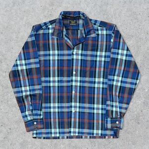 Vintage 60’s / 70’s Sears Roebuck Perma Prest Plaid Button Up Shirt